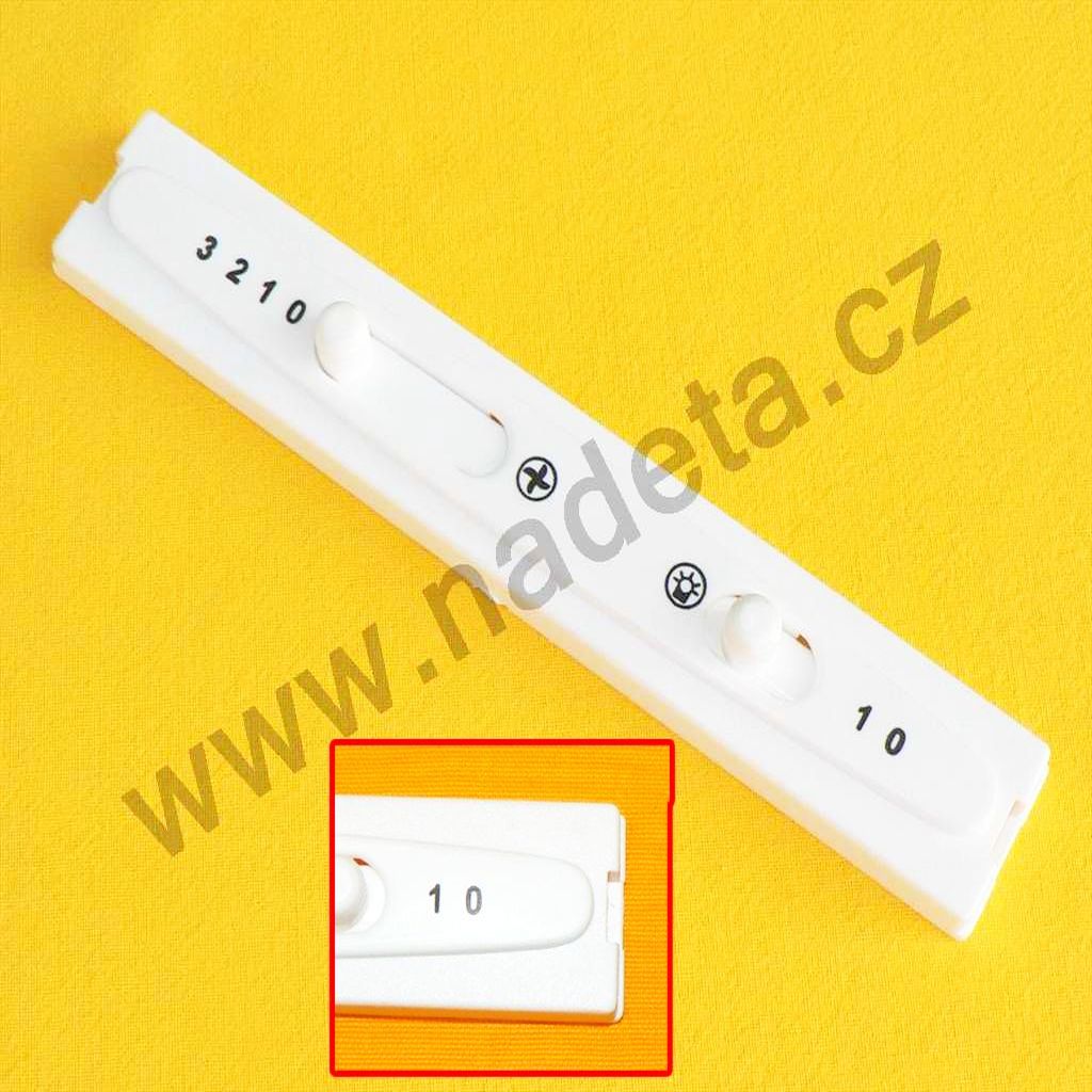 Panel ovládací B Mora 5701, 5702, 5703, 5704, 5711, 2 šoupátka 814611