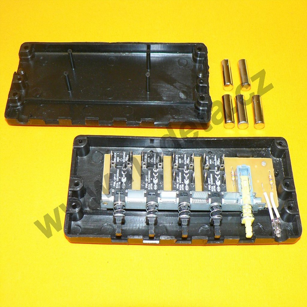 Panel ovládací černý, 5x tlačítko, odsávač par Mora 5710.0370