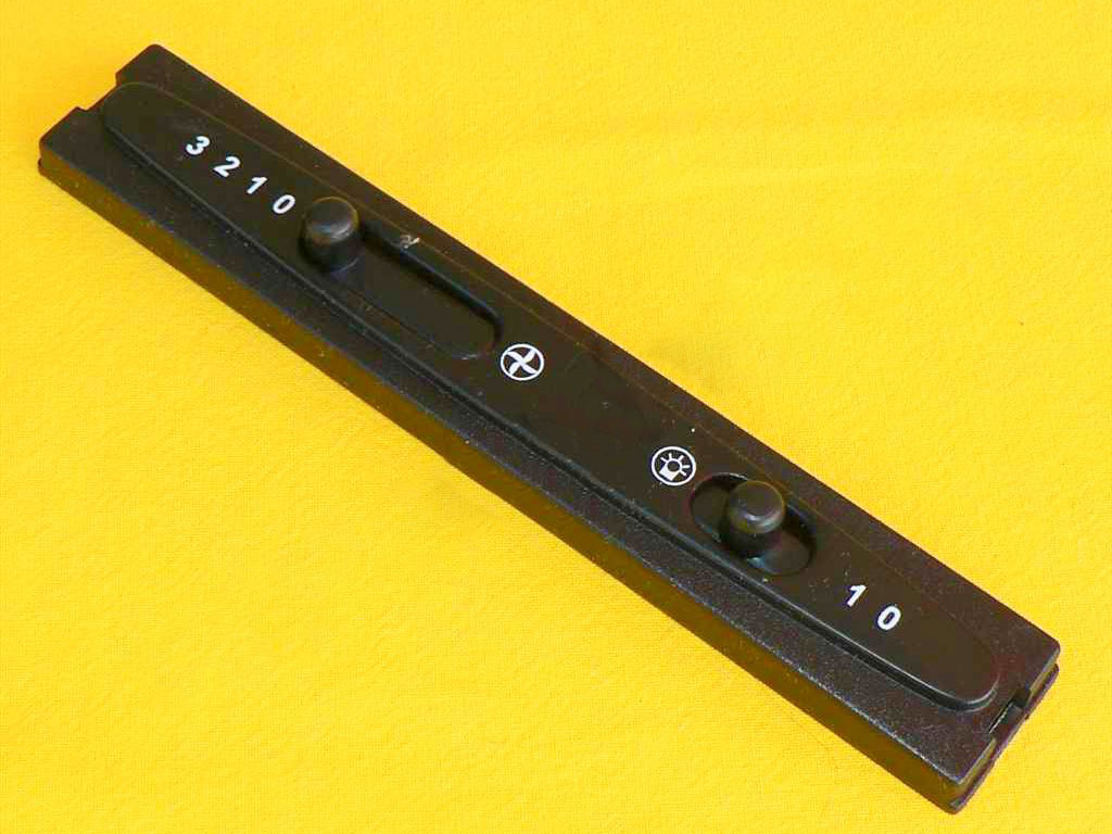 Panel ovládací černý MORA 5701, 5702, 5703, 5704, 5711, 2 šoupátka