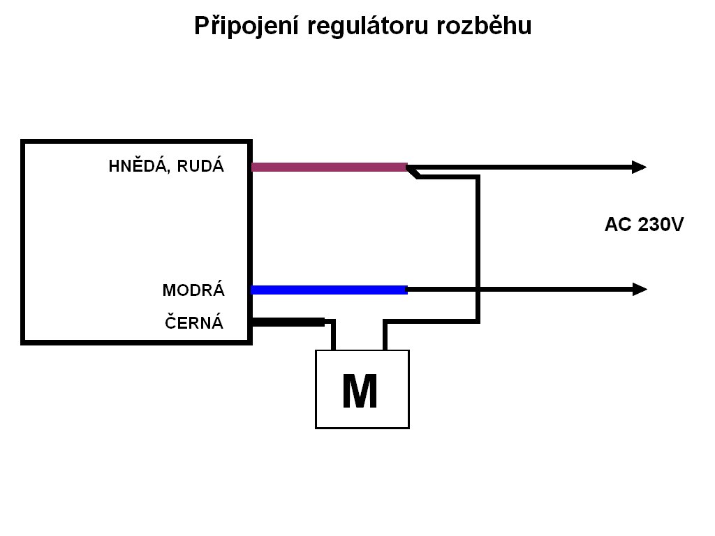 Parkside PWS 230 A1 modul soft start, plynulý rozběh motoru RT230-12A 