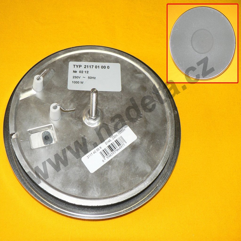 Plotna litinová 145mm 1000W malá, vařič