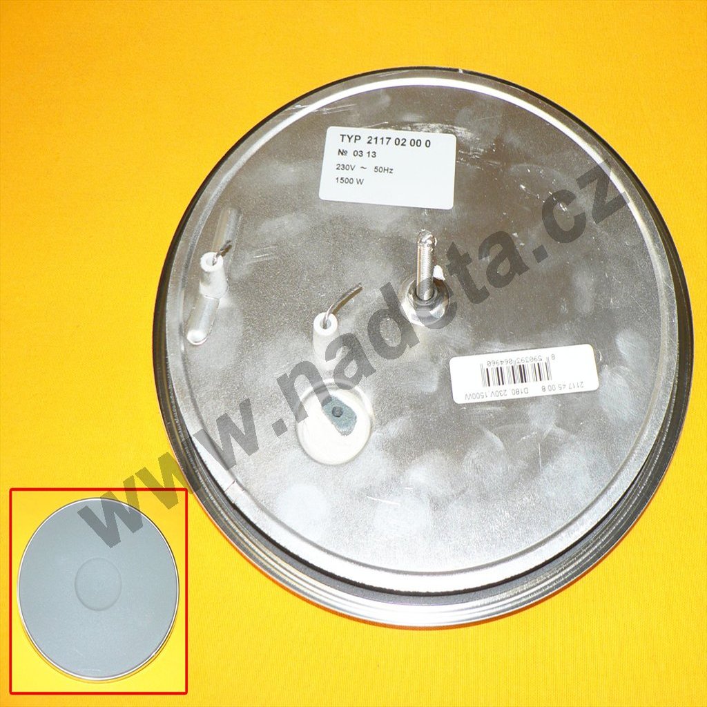 Plotna litinová 180mm 1500W vařič