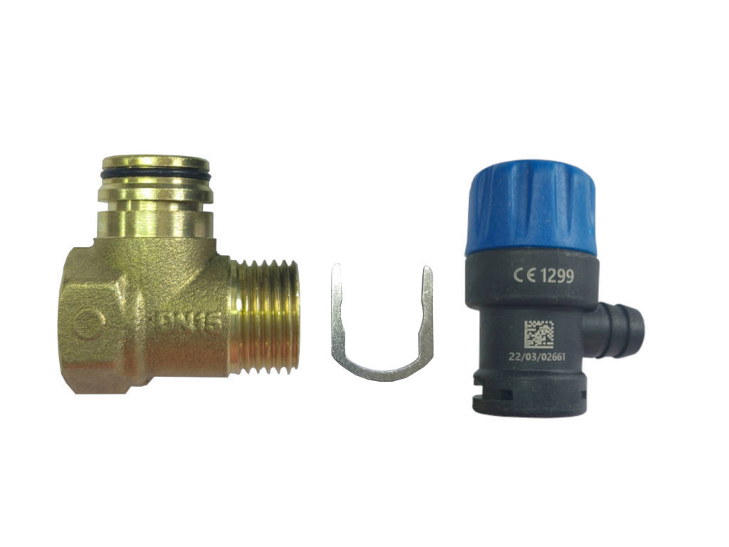 Pojistný ventil 1/2" BSZ 6 bar, vnitřní - vnější závit, pro bojler DZ Dražice