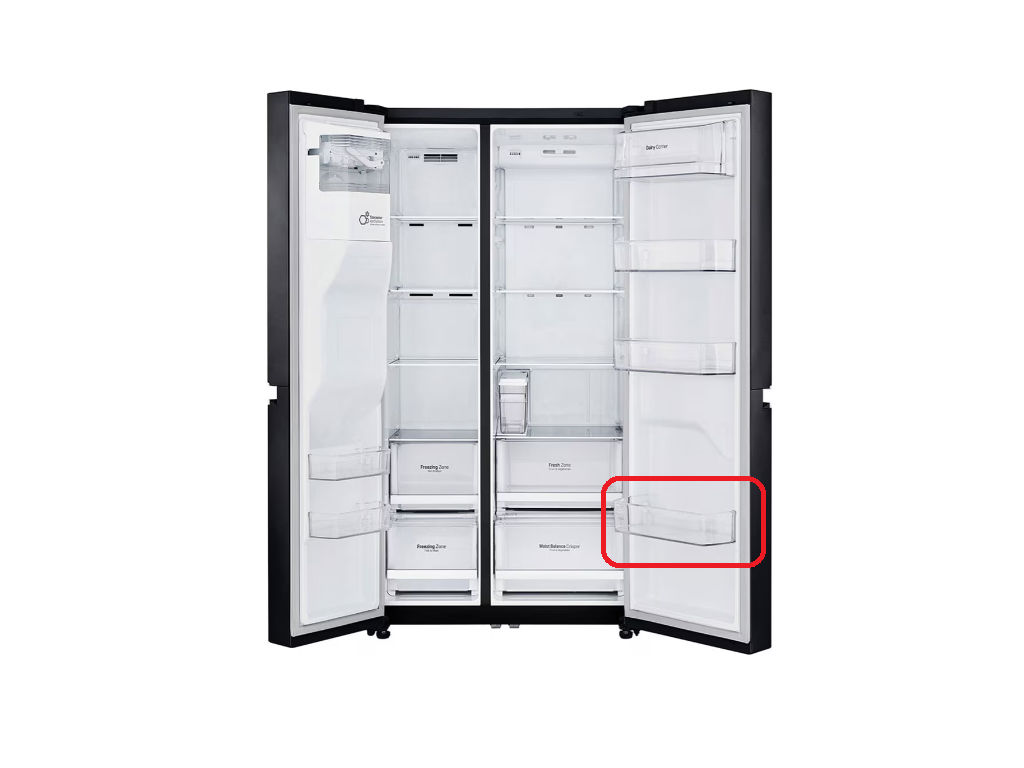 Police do dveří lednice LG MAN63748401, spodní - originál