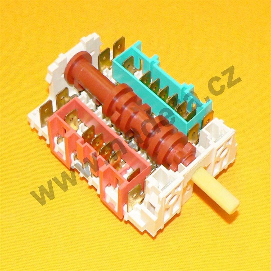 Přepínač trouby, sporák Mora 3515.10, 7 poloh, 11HE-028