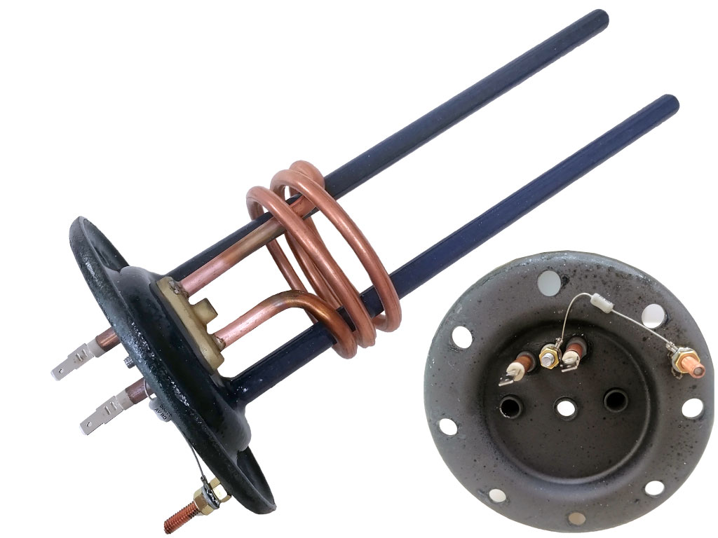 Příruba smaltová s topným tělesem EOV1 2000 W 8děr