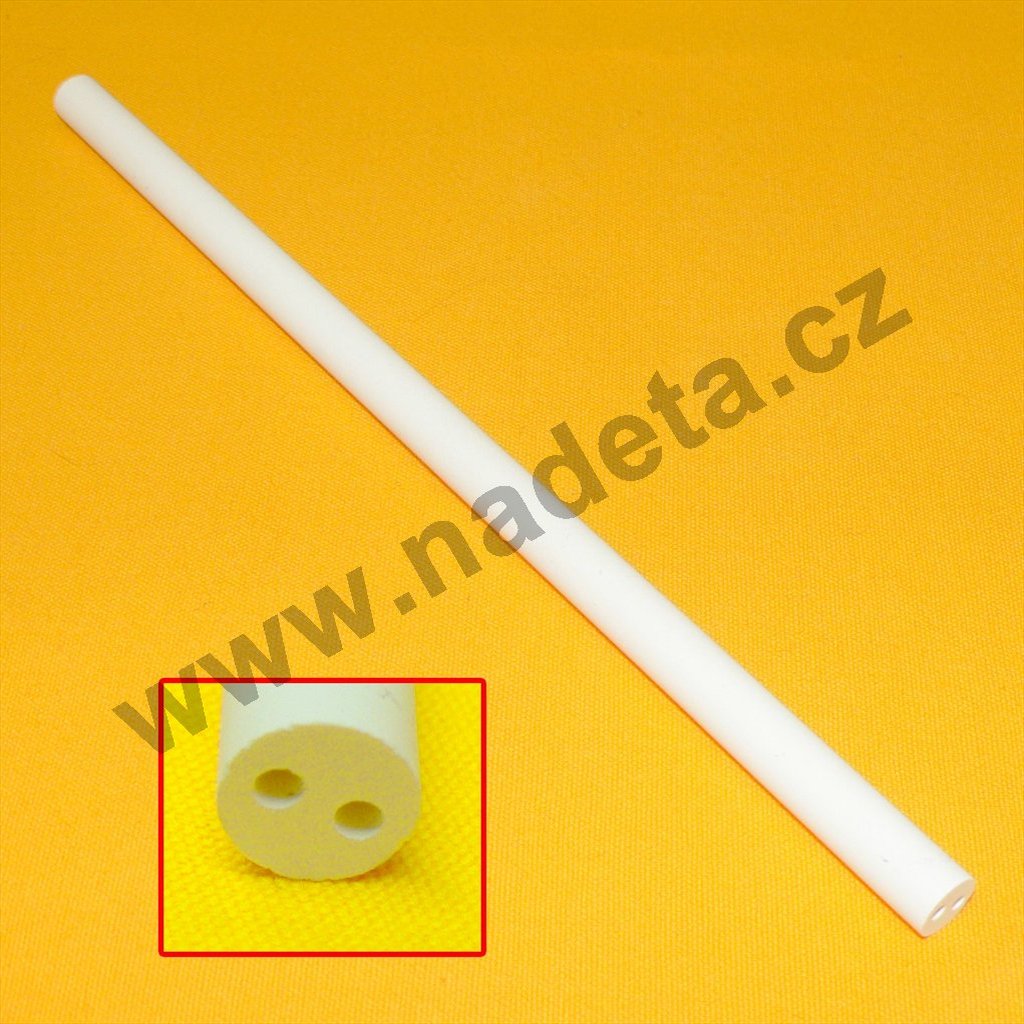 Průchodka keramická tyčka steatit 1ks d=2x2x8,8mm l=200mm