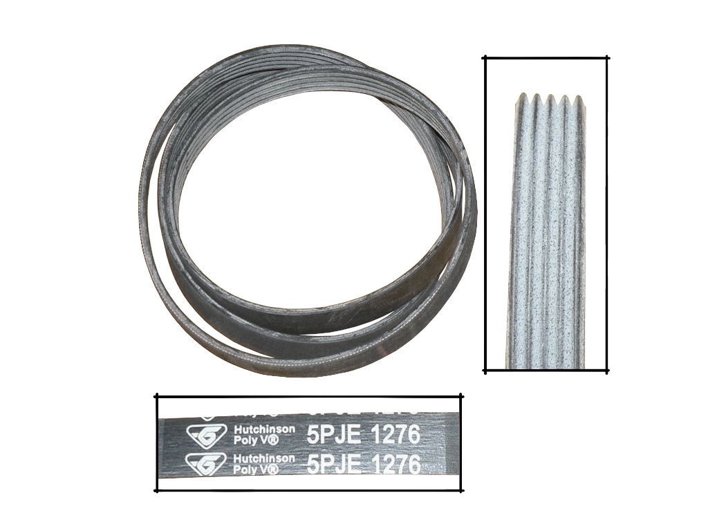 Řemen drážkovaný Zanussi 5PJE 1276 pračka ZWF1000M