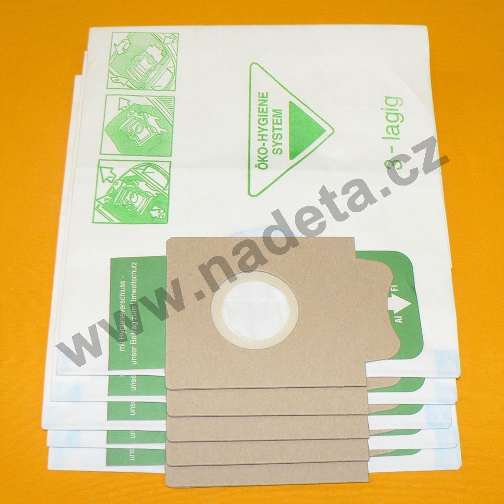 Sáčky do vysavače EIO, Futura, Exclusiv, Varia, Domatic, 5ks