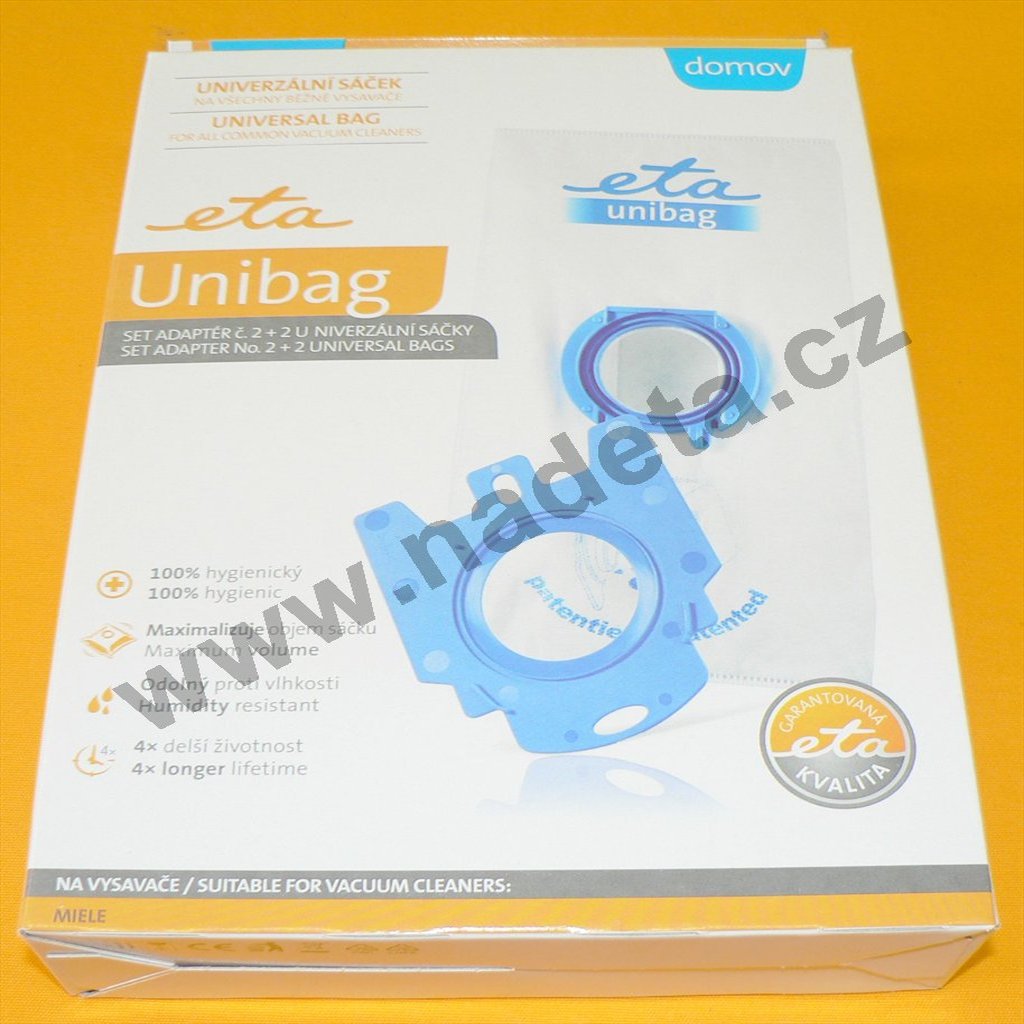 Sáčky do vysavače Eta UNIBAG startovací set č.2, 2ks + 1ks adaptér, 990068030 (ETA 990068030)