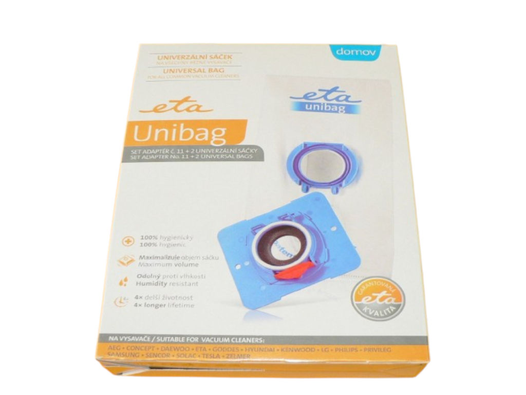 Sáčky do vysavače Eta unibag startovací set č.11, 2ks + 1ks adaptér, 990068010 (Eta 990068010)