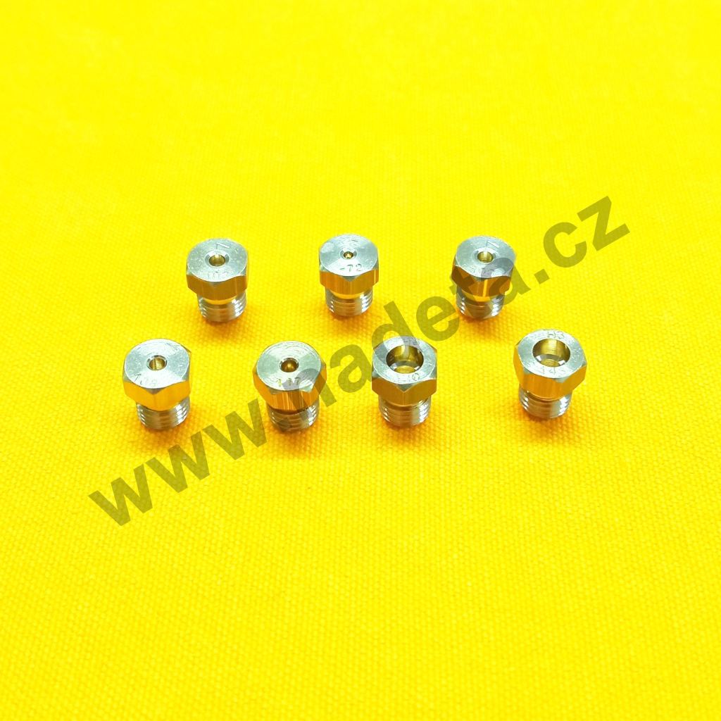 Sada trysek zemní plyn 4 + 3, sporák Mora K668AW