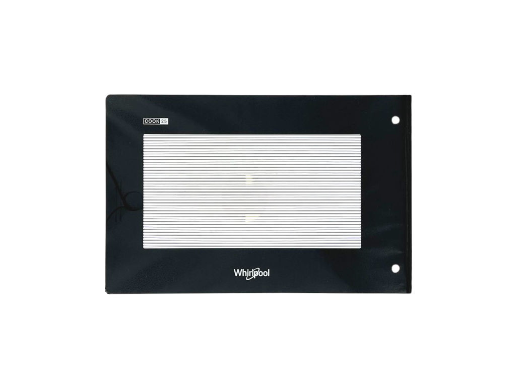 Sklo dveří mikrovlnné trouby Whirlpool, 482000100007