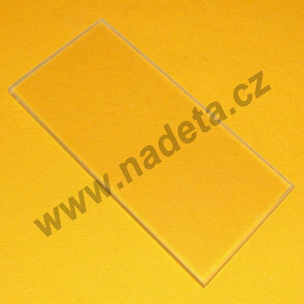 Sklo dvířek čiré 395x230mm, sporák Fiko 2E21