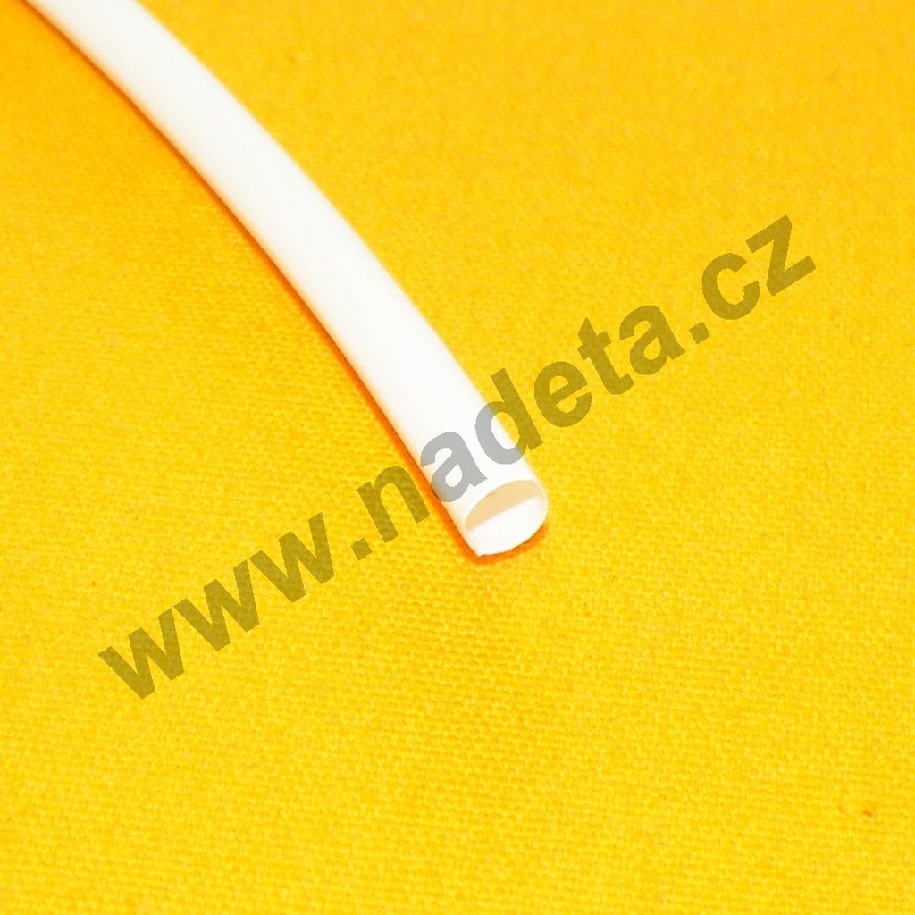 Smršťovací bužírka bílá 6/3 mm