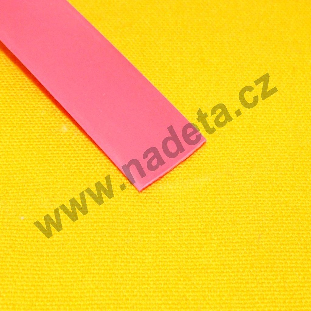 Smršťovací bužírka červená 8/4 mm