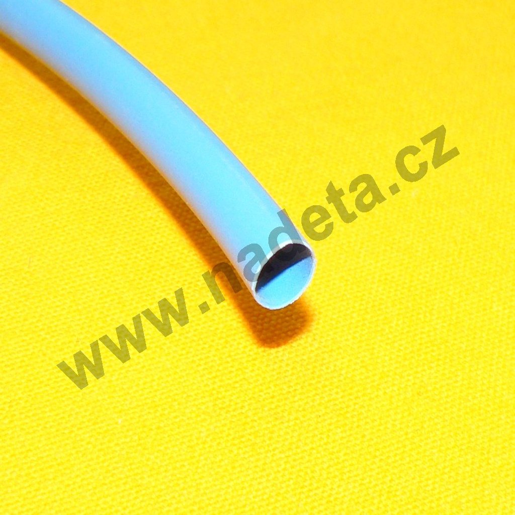 Smršťovací bužírka modrá 6/3 mm