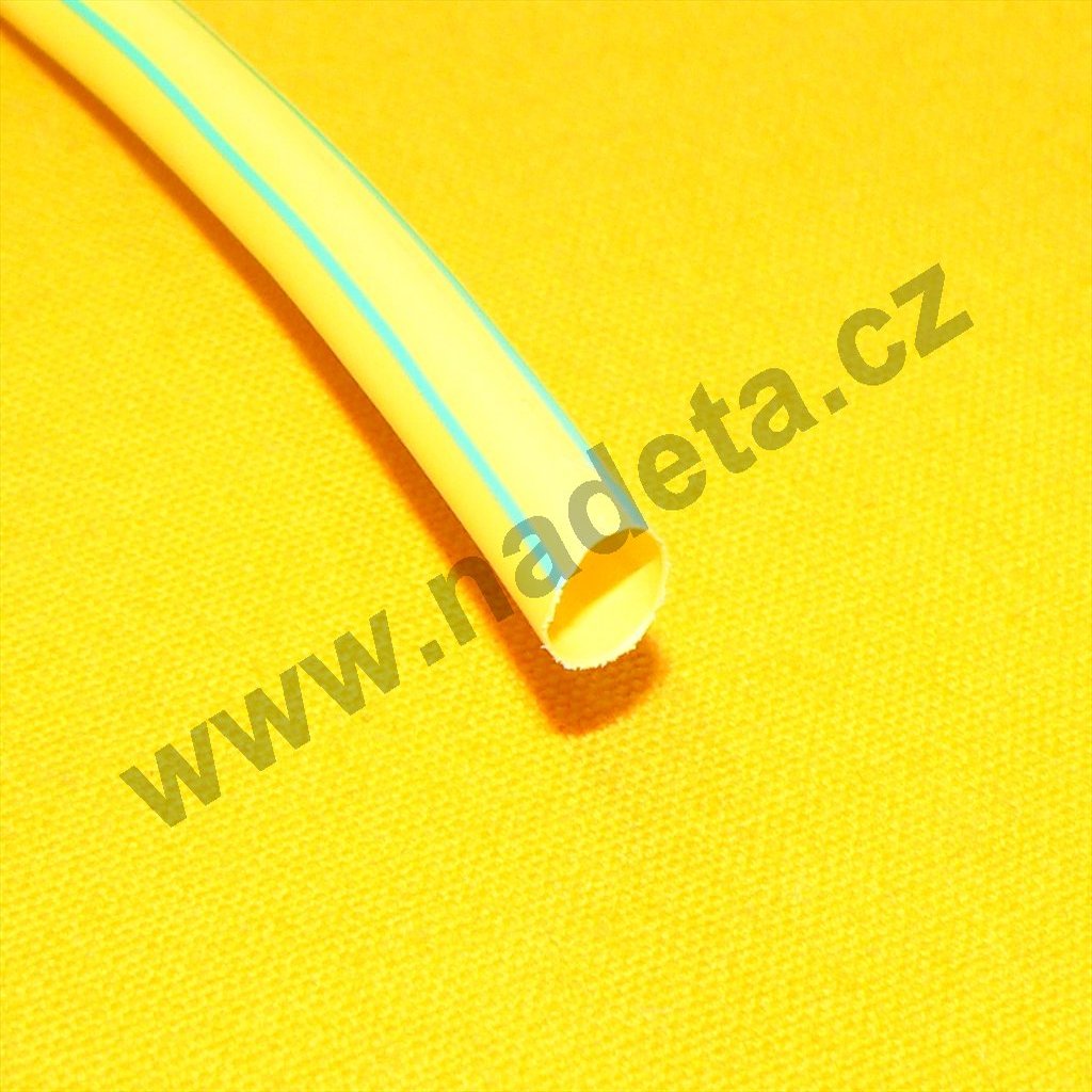 Smršťovací bužírka žlutozelená 5/2,5 mm