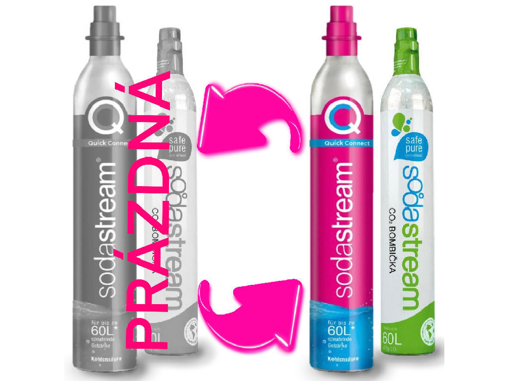 Sodastream bombička + CO2 425g - POUZE VÝMĚNOU !!