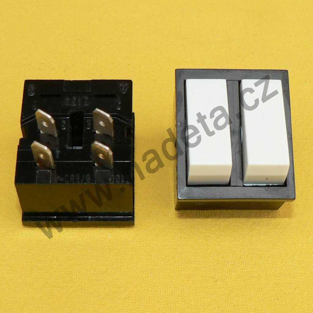 Spínač dvojitý vestavěný 6A