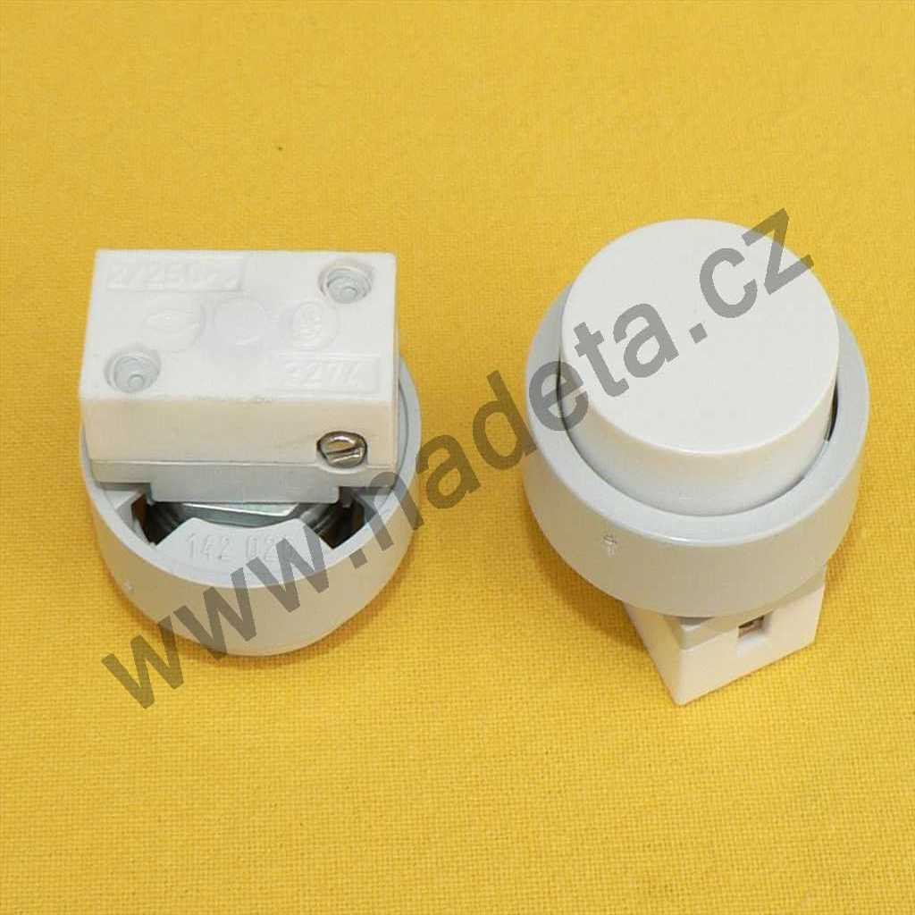 Spínač tlačítkový kulatý 2A