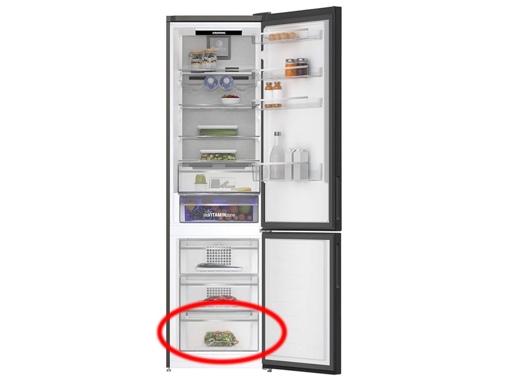 Šuplík mrazáku lednice, bez čela, dolní 4651600100 BEKO / GRUNDIG / ARCELIK, originál