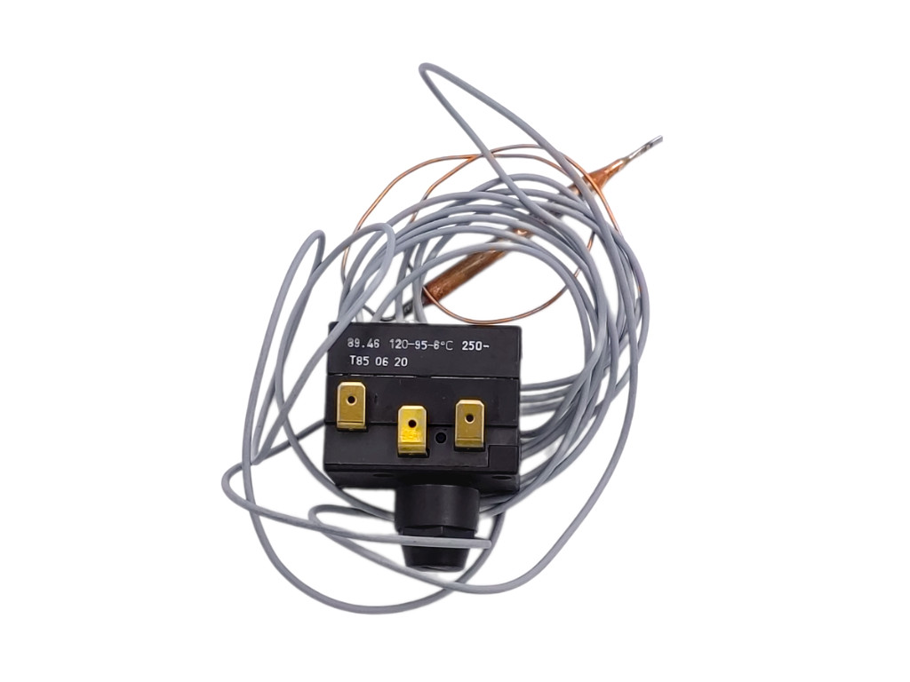 Tepelná pojistka vratná 95 - 120 °C kapilára 3 m, pojistný termostat