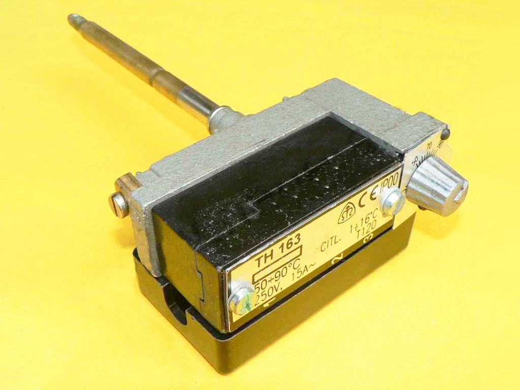 Termostat TH 163, 50°C - 90°C čidlo l=110mm