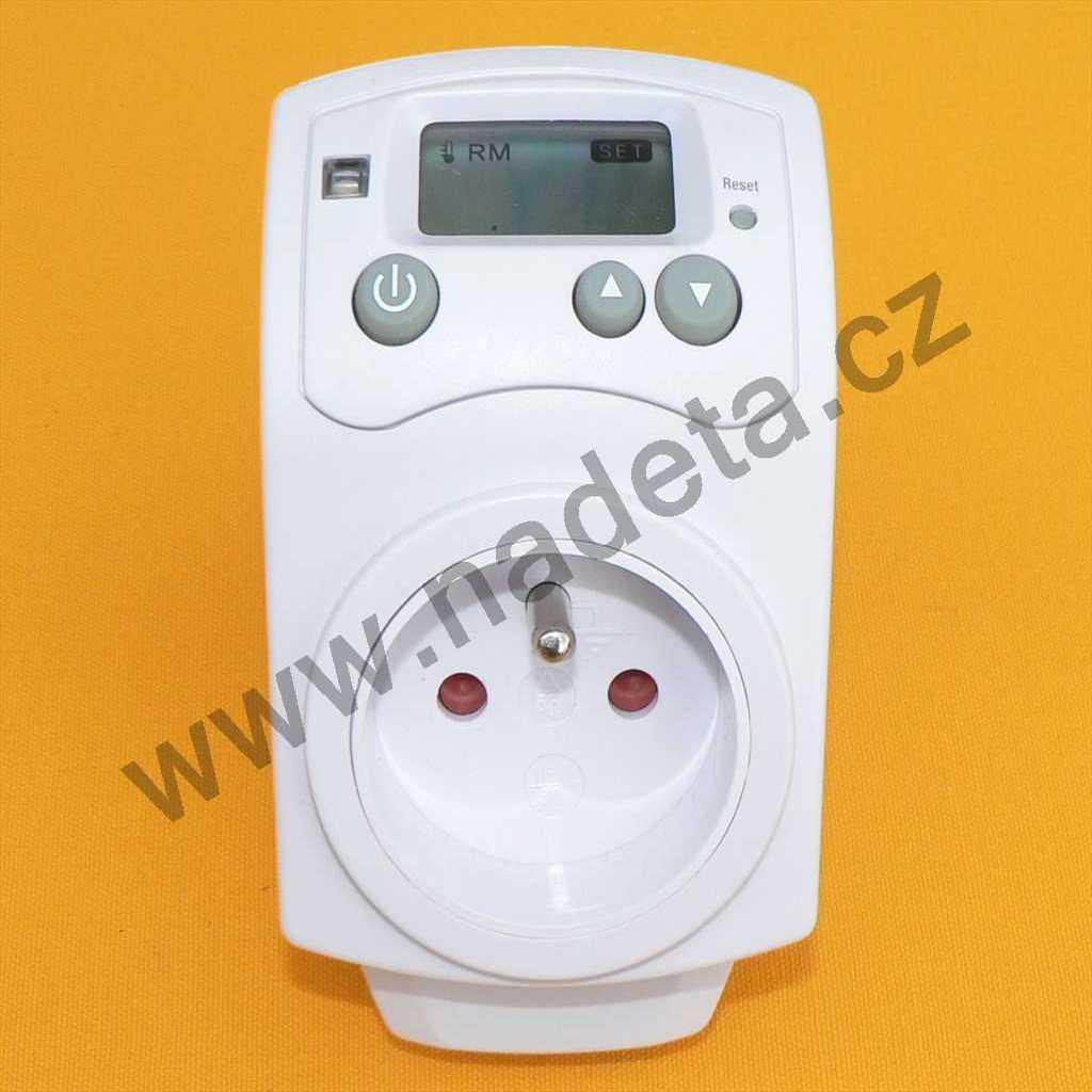 Termostat zásuvkový 16A / 230V 5-30°C digitální TH-810T
