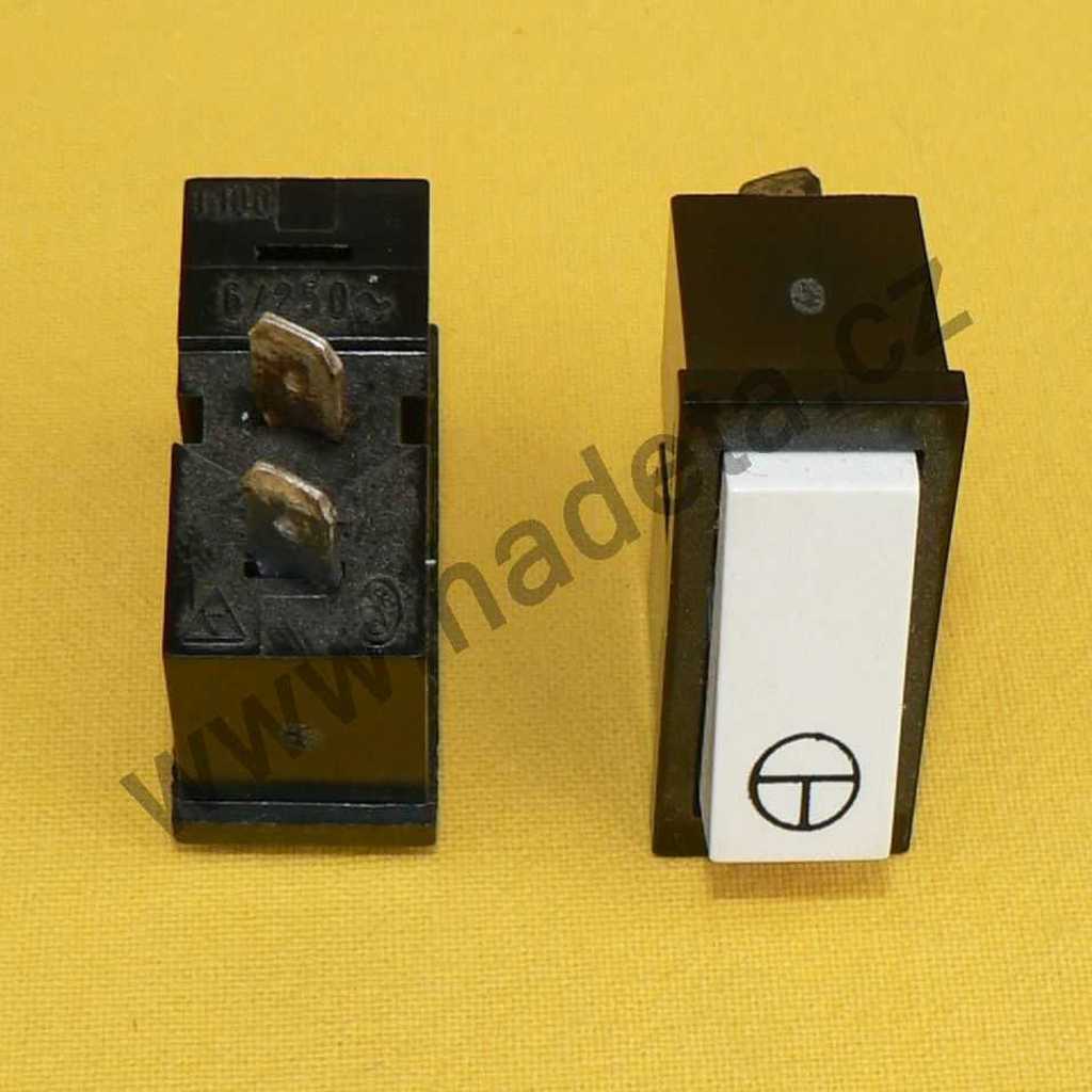 Tlačítko 1 pólové, 2 vývody, 6A, 984251345