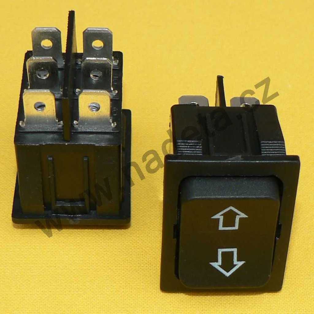 Tlačítko s nulovou polohou 30 x 22 mm, 15A / 250V