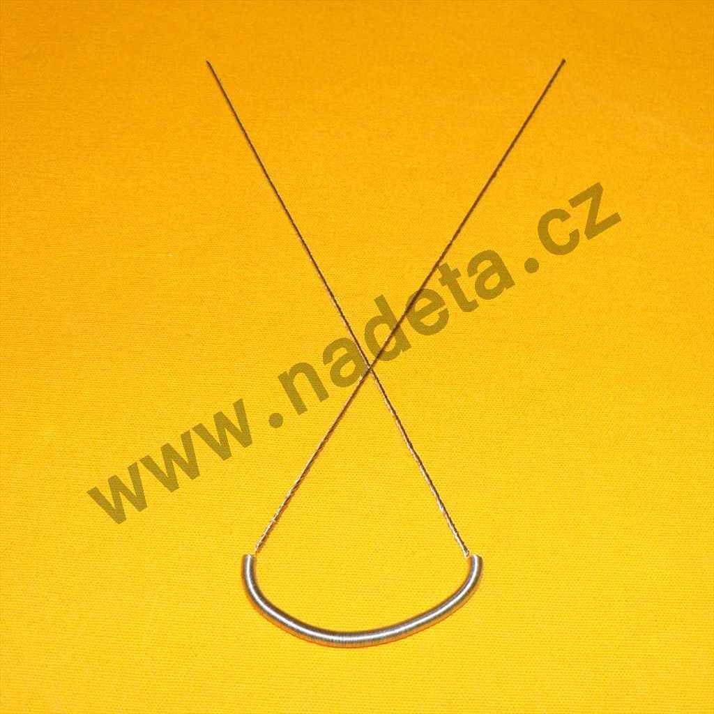 Topná spirála 500W 230V l=80mm, d=3mm, vývody 160mm