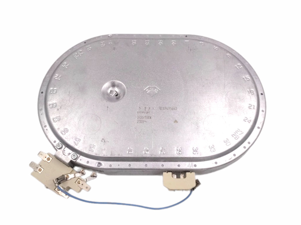 Topné hnízdo, plotna keramická, duo, EGO 1057411642, AEG Electrolux 3740639269, 285mm/190mm, 2400W/1500W