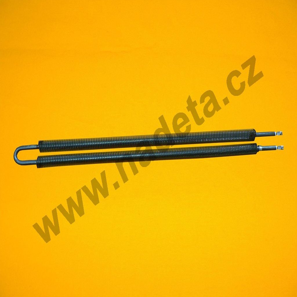 Topné těleso 1000W, 230V, "U", ovinuté, l=650; patky
