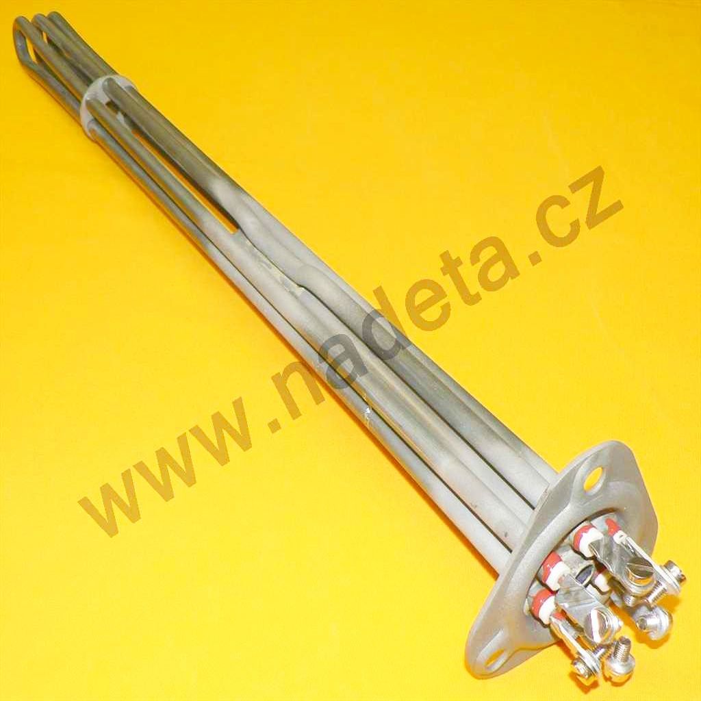 Topné těleso 12 kW 3x230 V l=570m d=35mm, s jímkou