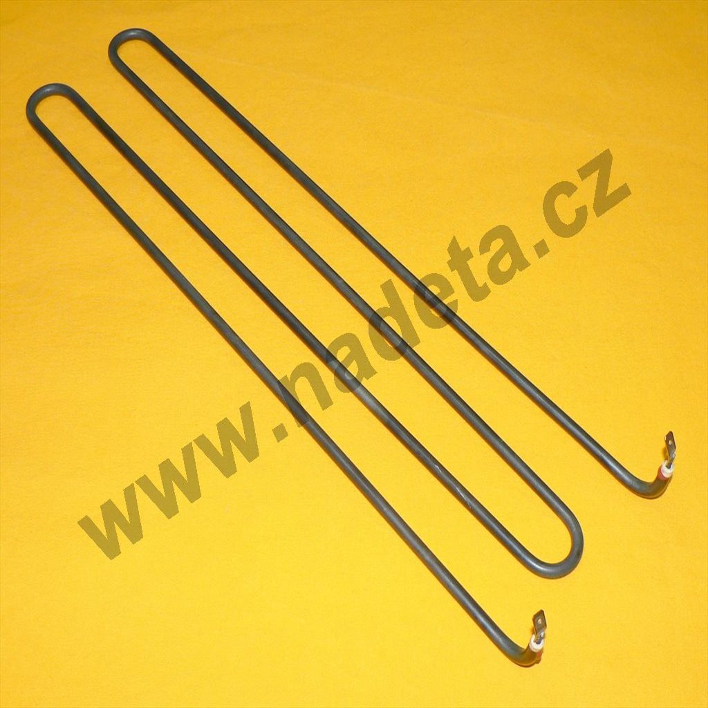 Topné těleso 1200W, 230V, "M", l=430, š=100mm, gril