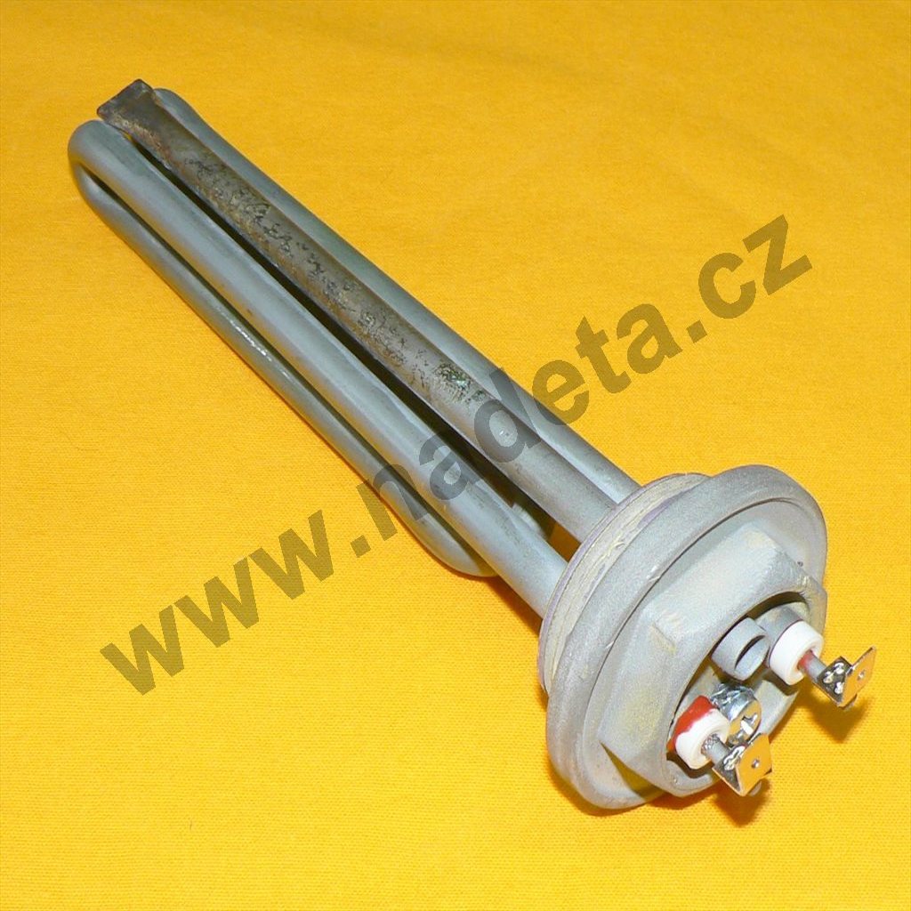 Topné těleso 1400 W 230 V l=175mm, s jímkou, klíč 38mm, opravené