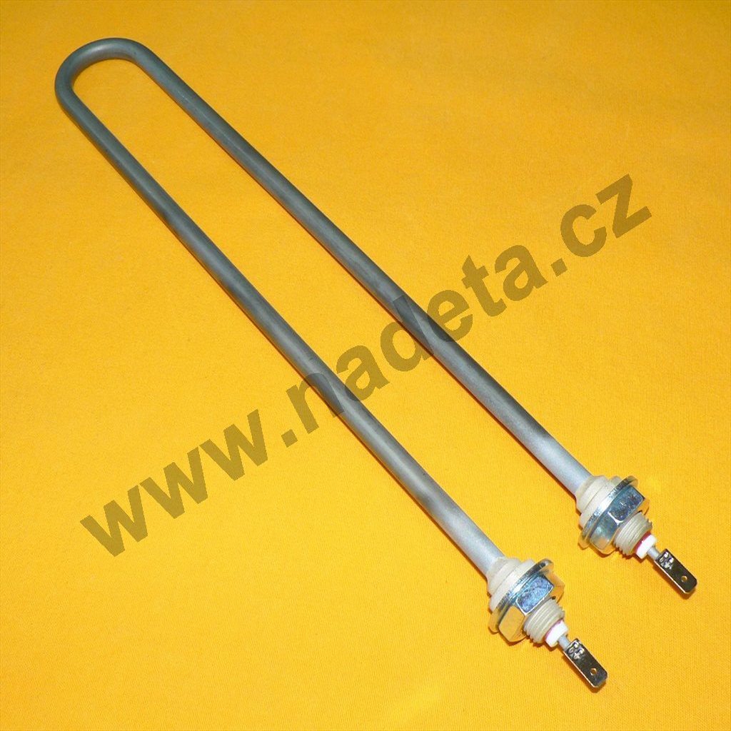 Topné těleso 1450W, 230V, "U", 2 x M14