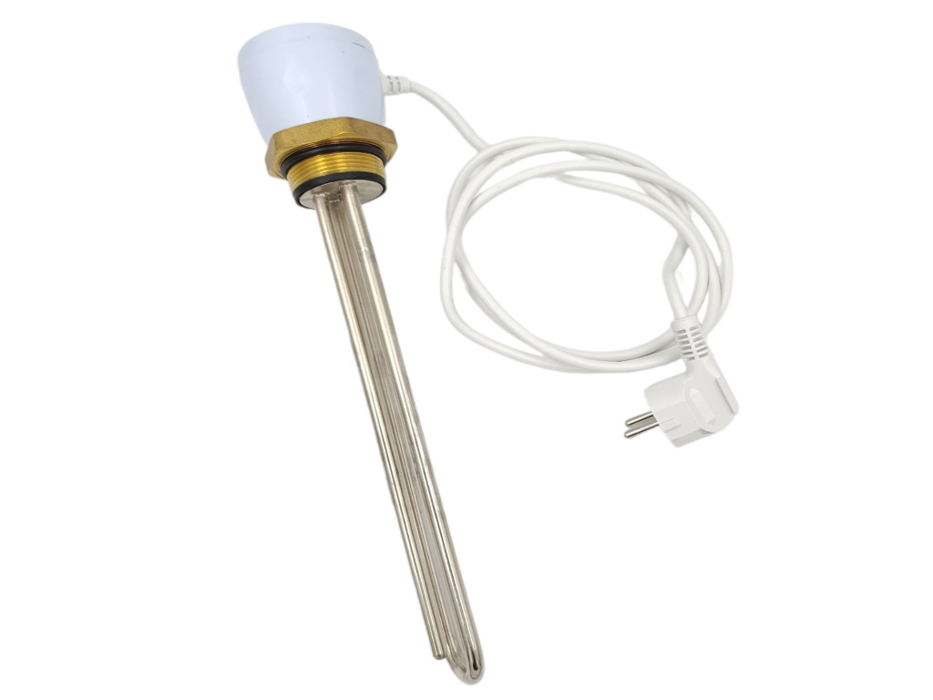 Topné těleso 1500 W 230 V s termostatem závit G 6/4" nikl