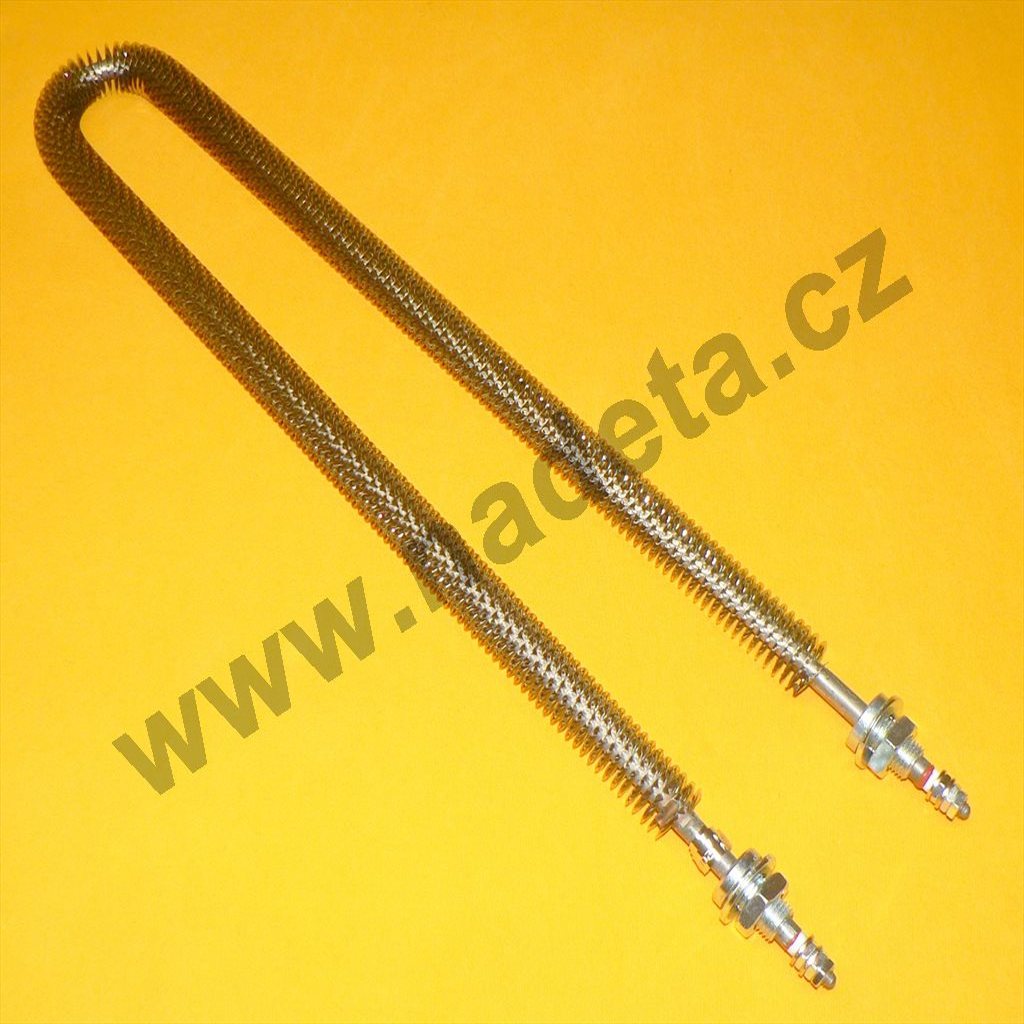 Topné těleso 1500W 230V "U" l=475mm ovinuté 2xM14
