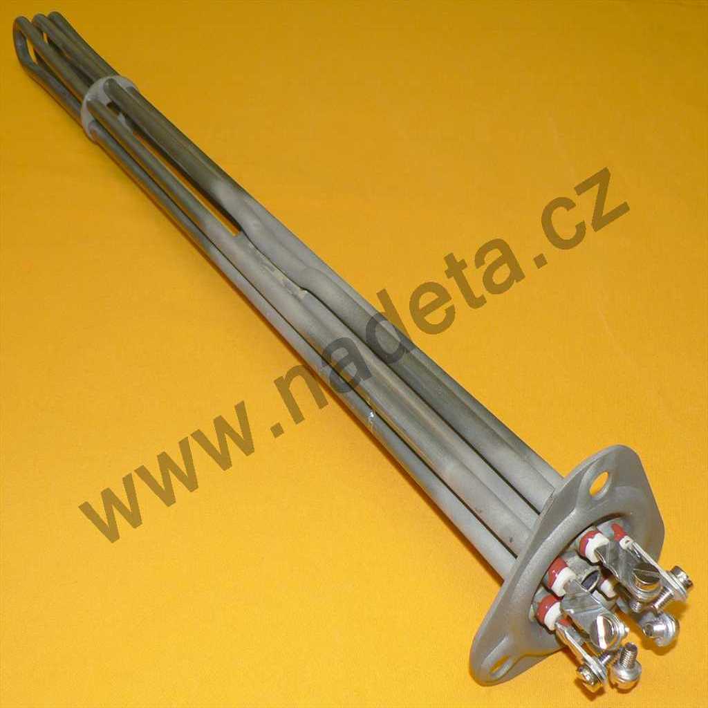 Topné těleso 17 kW 3x230 V l=570mm d=35mm, s jímkou