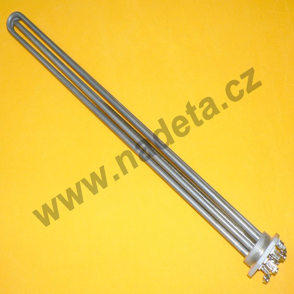 Topné těleso 18 KW 400V l=548mm ohřev bazénu, nerez M48