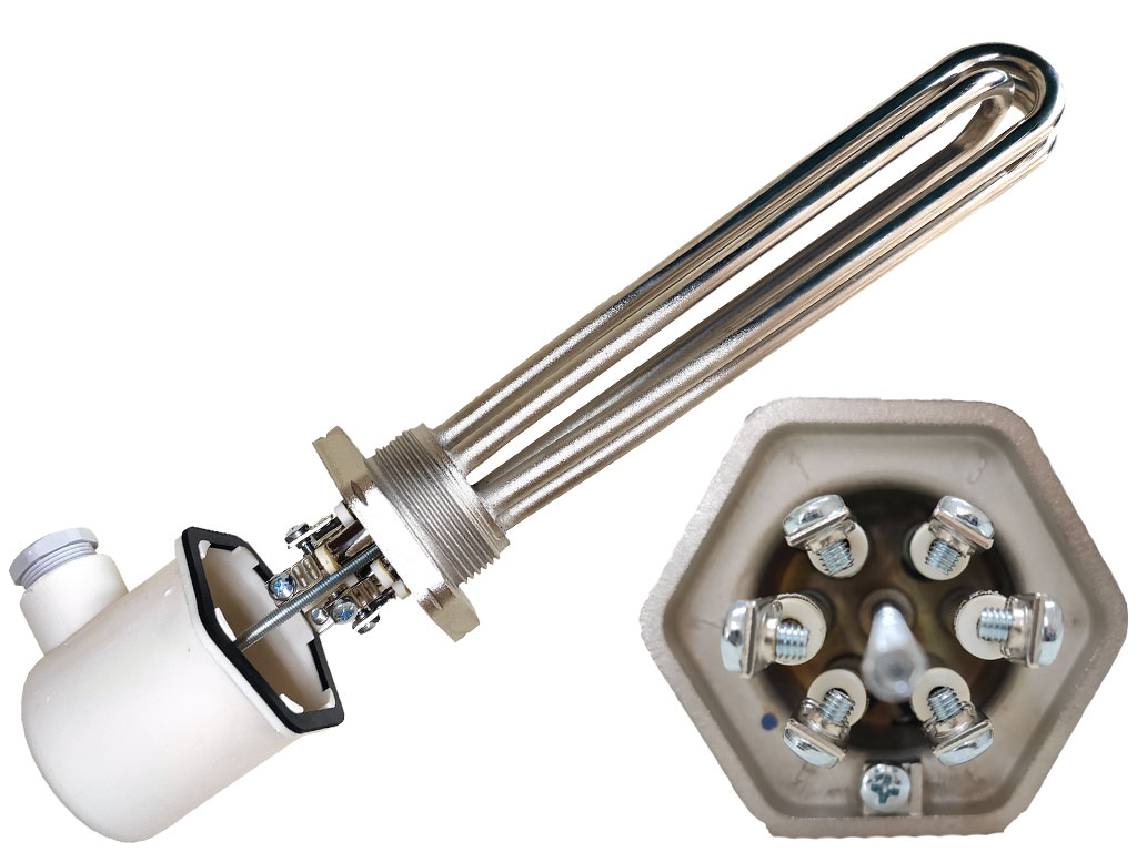 Topné těleso 2,4 kW, G6/4", elektrokotel, bojler