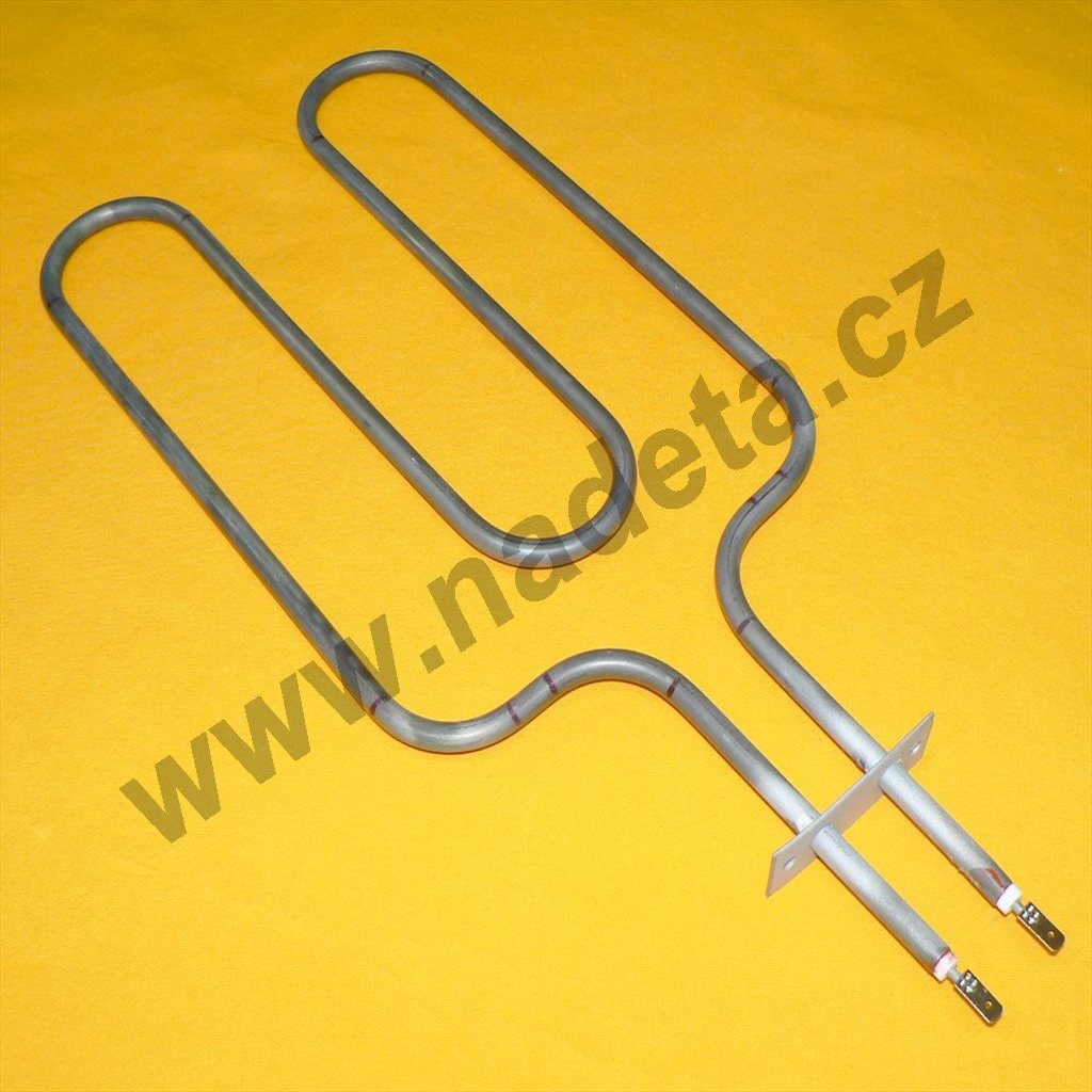 Topné těleso 2000 W 230 V gril l=370mm š=195mm SALAMANDER, d=8,5mm