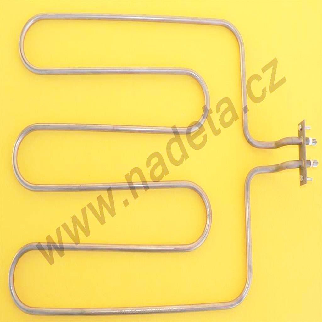 Topné těleso 2100 W Technogas sporákové spodní l=440mm š=340mm zahnuté 230 V