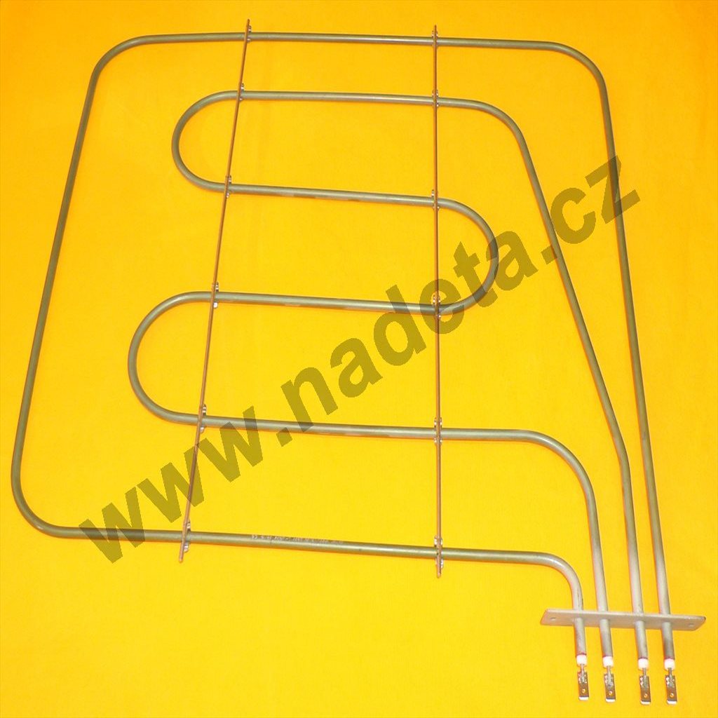 Topné těleso 2500 W horní 2x1250W/230V l=435mm š=455mm