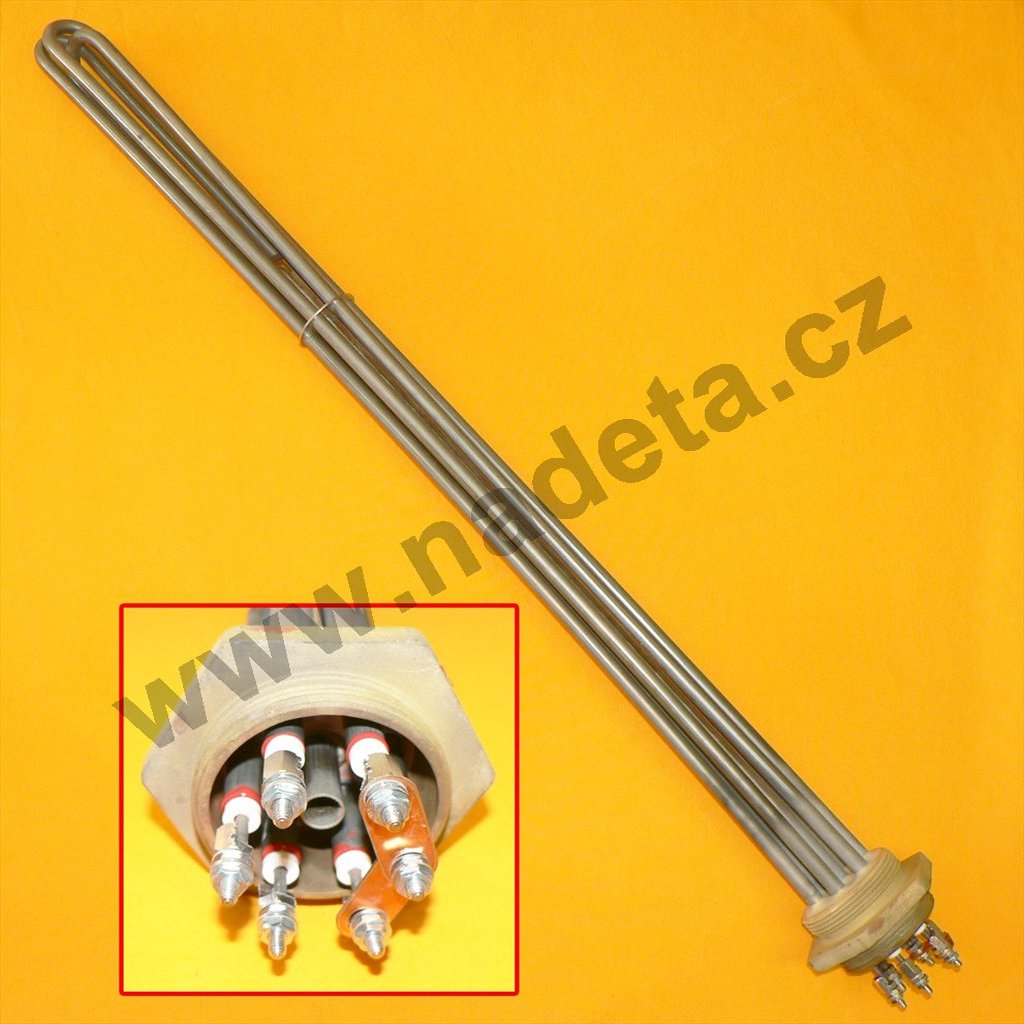 Topné těleso 5000 W 3x230 V / 400V l=680mm oprava