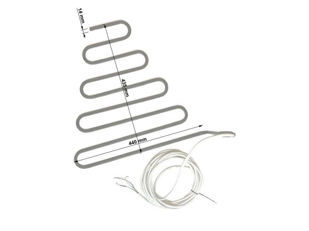 Topné těleso 500W 400V 1435391010 výsypka látkových filtrů spalovny