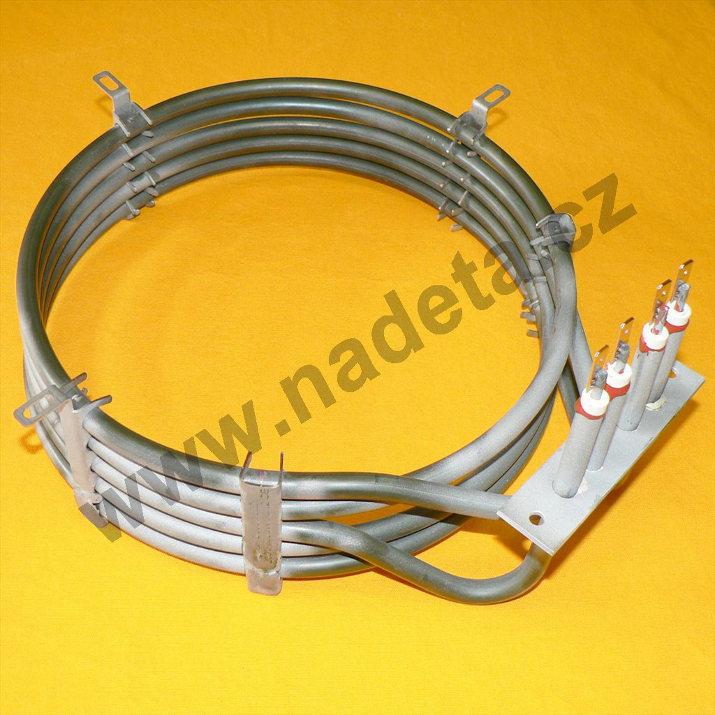 Topné těleso 5KW 3000W + 2000W 230V kruhové d= 235mm, do konvektomatu