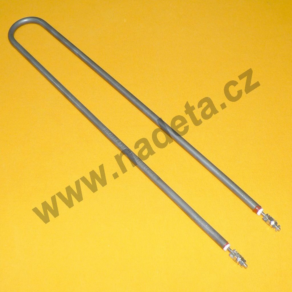 Topné těleso 850W 230V "U"  l= 415mm,  š= 55mm 2 x M4, ohřívací vana